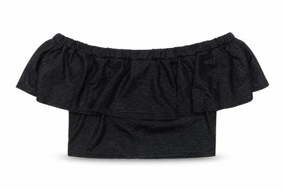Womens UK Size 10 Lipsy Black Cropped Tank