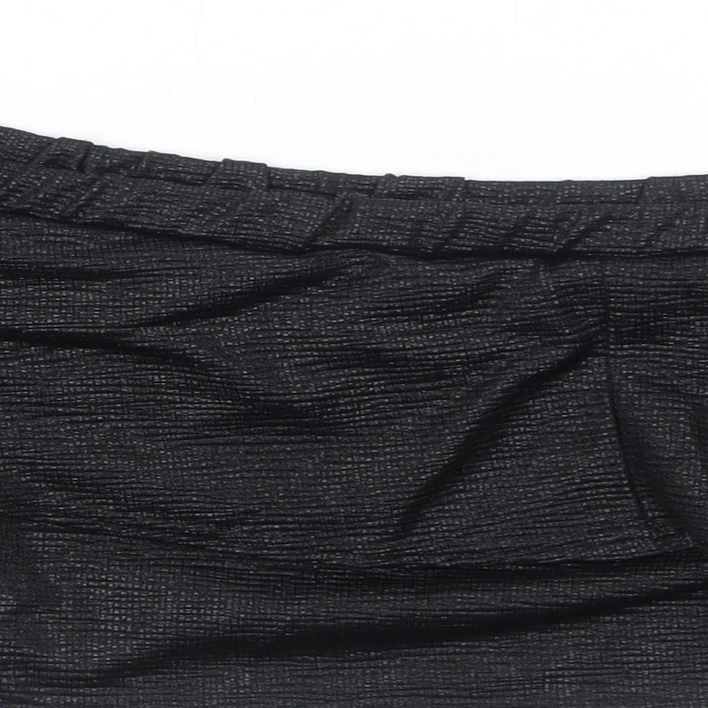 Womens UK Size 10 Lipsy Black Cropped Tank