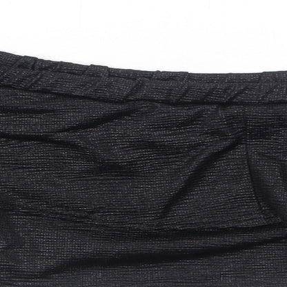 Womens UK Size 10 Lipsy Black Cropped Tank