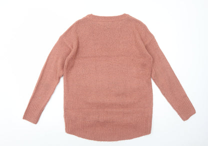 Womens UK Size 8 New Look Pink Pullover Jumper