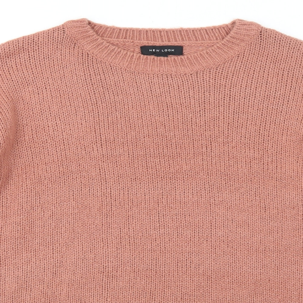 Womens UK Size 8 New Look Pink Pullover Jumper