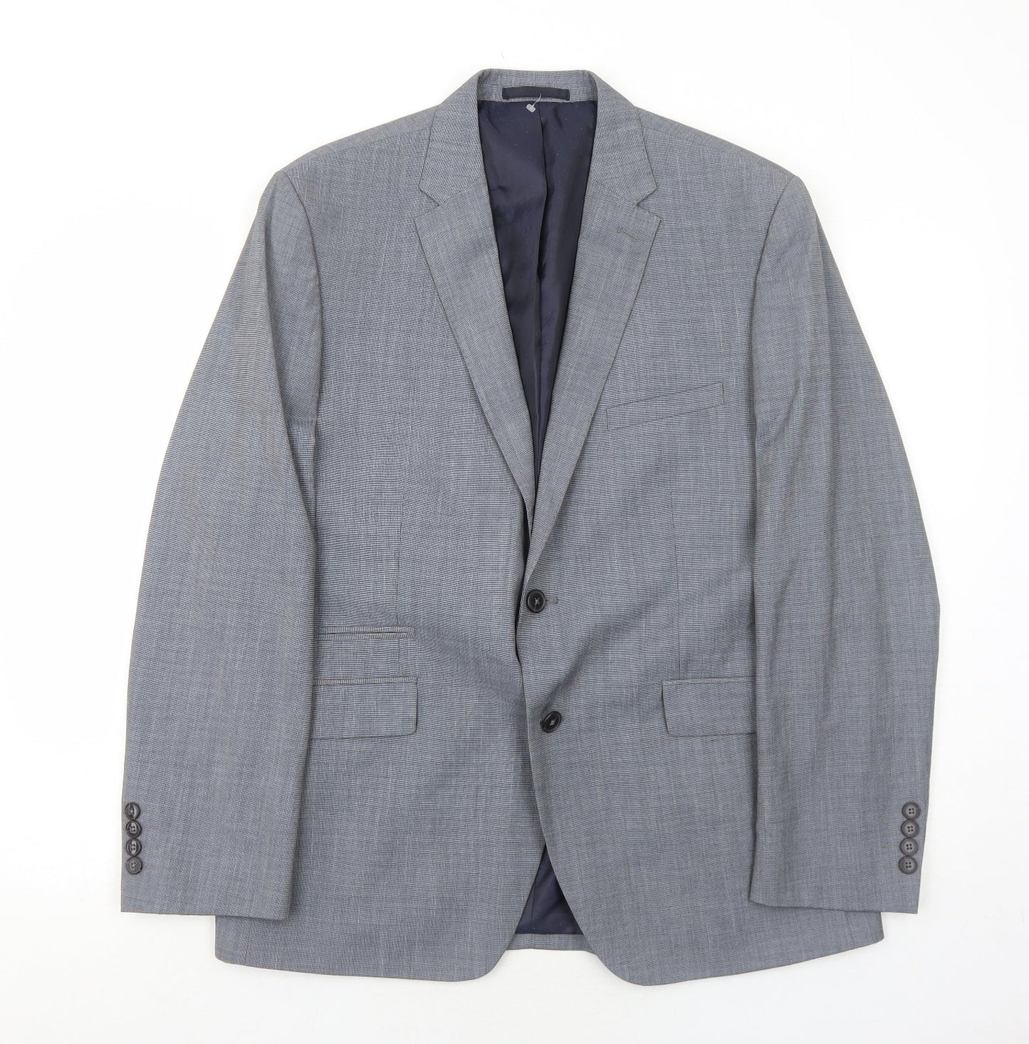 Mens UK Size 40 Burton Regular Grey Suit Jacket