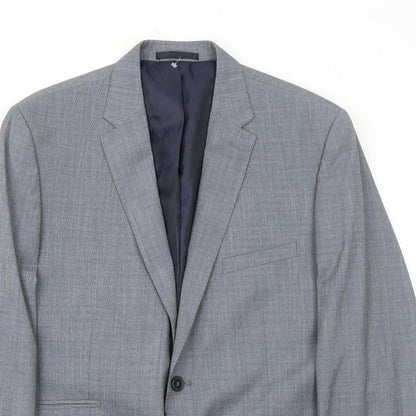 Mens UK Size 40 Burton Regular Grey Suit Jacket