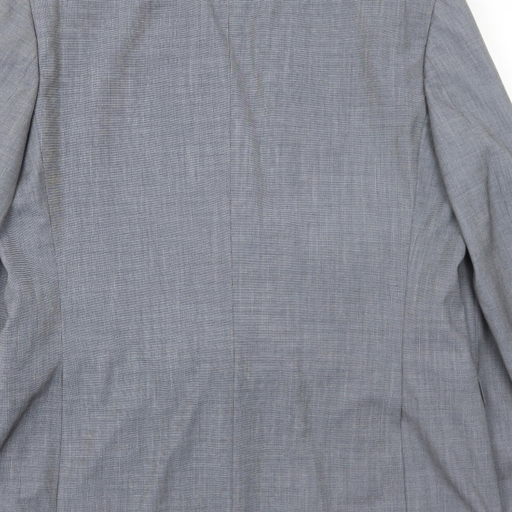 Mens UK Size 40 Burton Regular Grey Suit Jacket