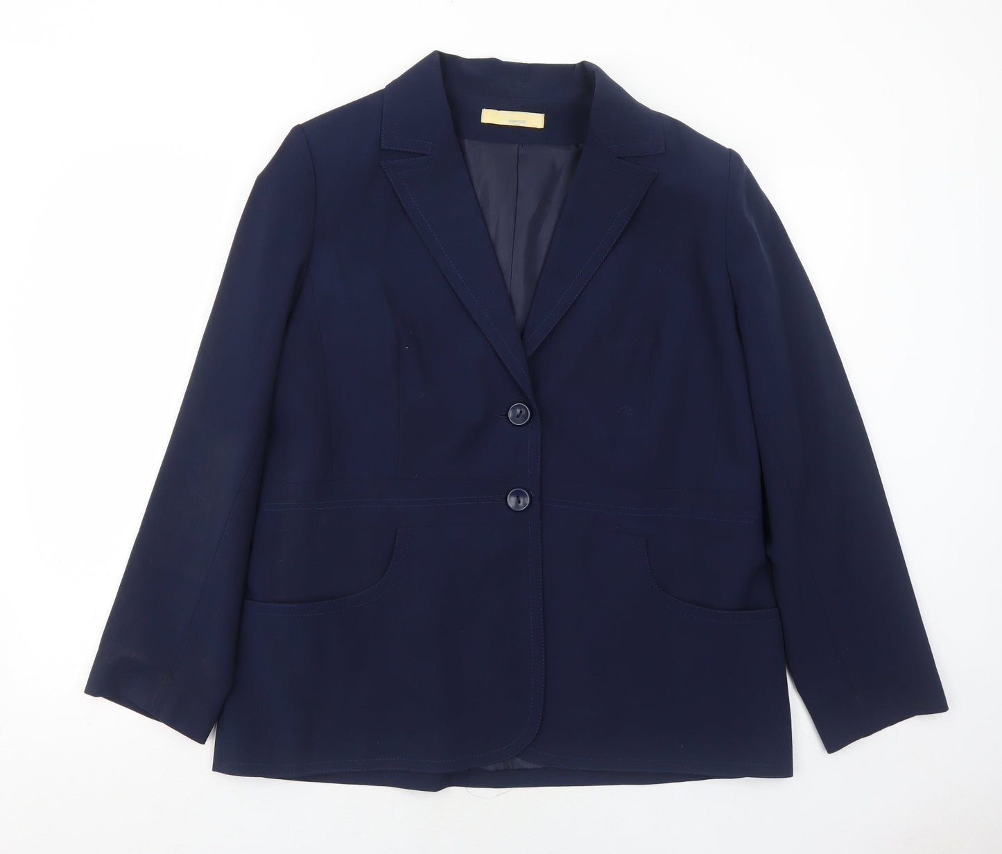 Womens UK Size 18 Agenda Regular Blue Suit Jacket
