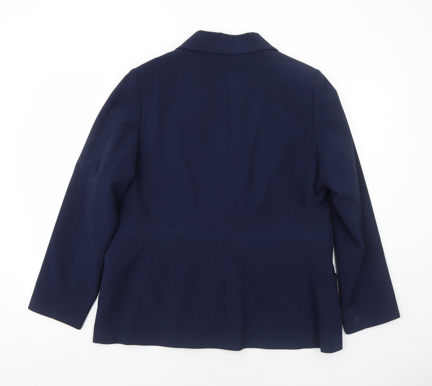 Womens UK Size 18 Agenda Regular Blue Suit Jacket