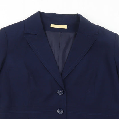 Womens UK Size 18 Agenda Regular Blue Suit Jacket