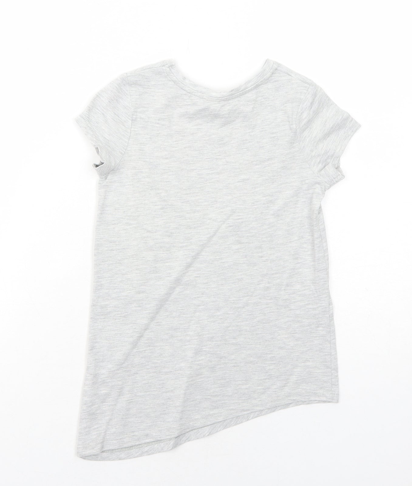 Wonder Woman Girls Grey Polyester Pullover T-Shirt Size 4-5 Years Round Neck Pullover - Heart Asymmetric