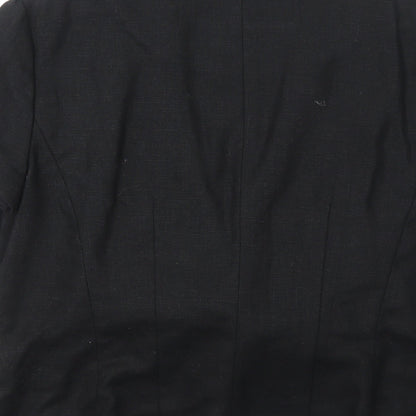 Arruba Womens Black Jacket Blazer Size 14 Tie
