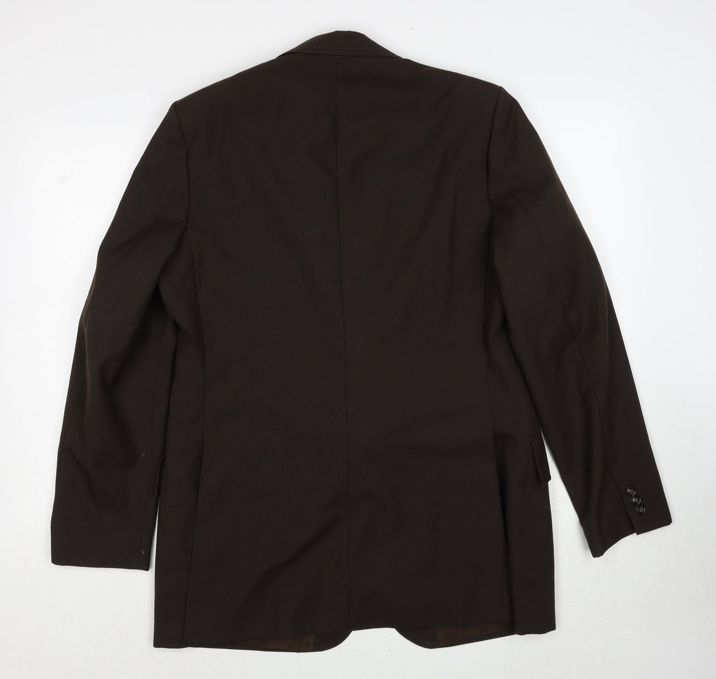 John Temple Mens Brown Polyester Jacket Suit Jacket Size 42 Regular