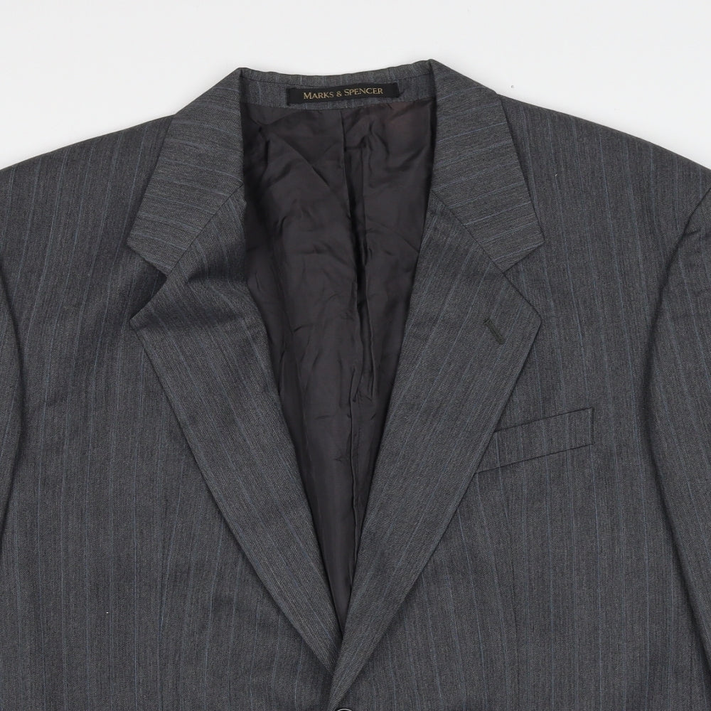 Mens UK Size 42 Marks and Spencer Regular Grey Suit Jacket