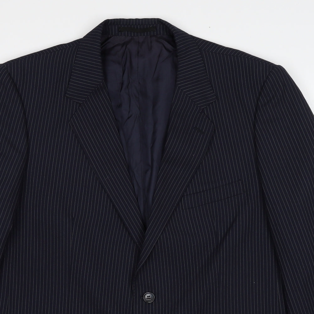 Mens UK Size 44 Varteks Regular Blue Suit Jacket