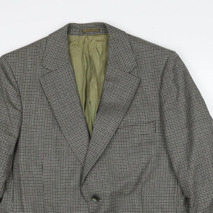 Mens UK Size 42 Carl Stuart Regular Beige Suit Jacket