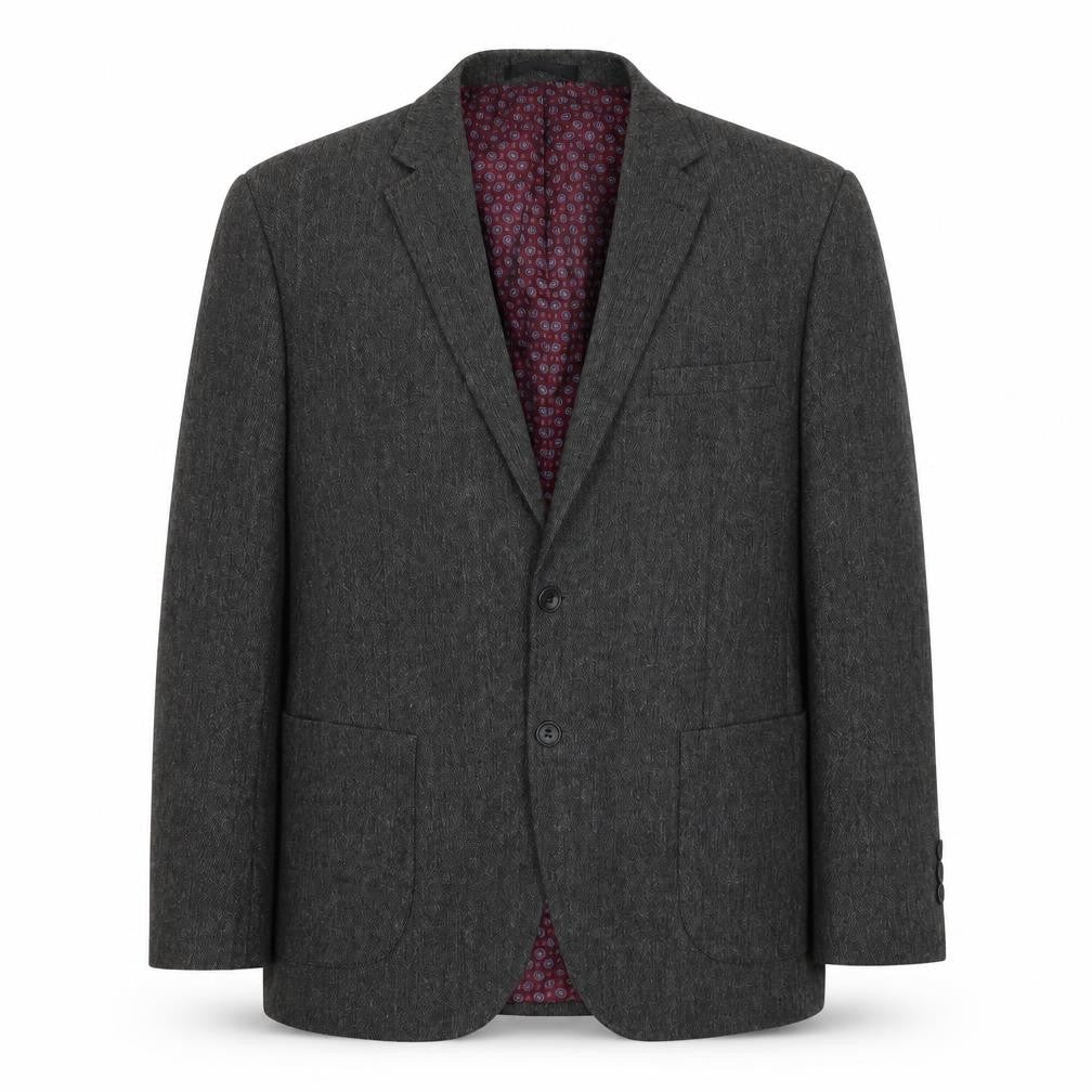 Mens UK Size L Boston Crew Regular Grey Suit Jacket