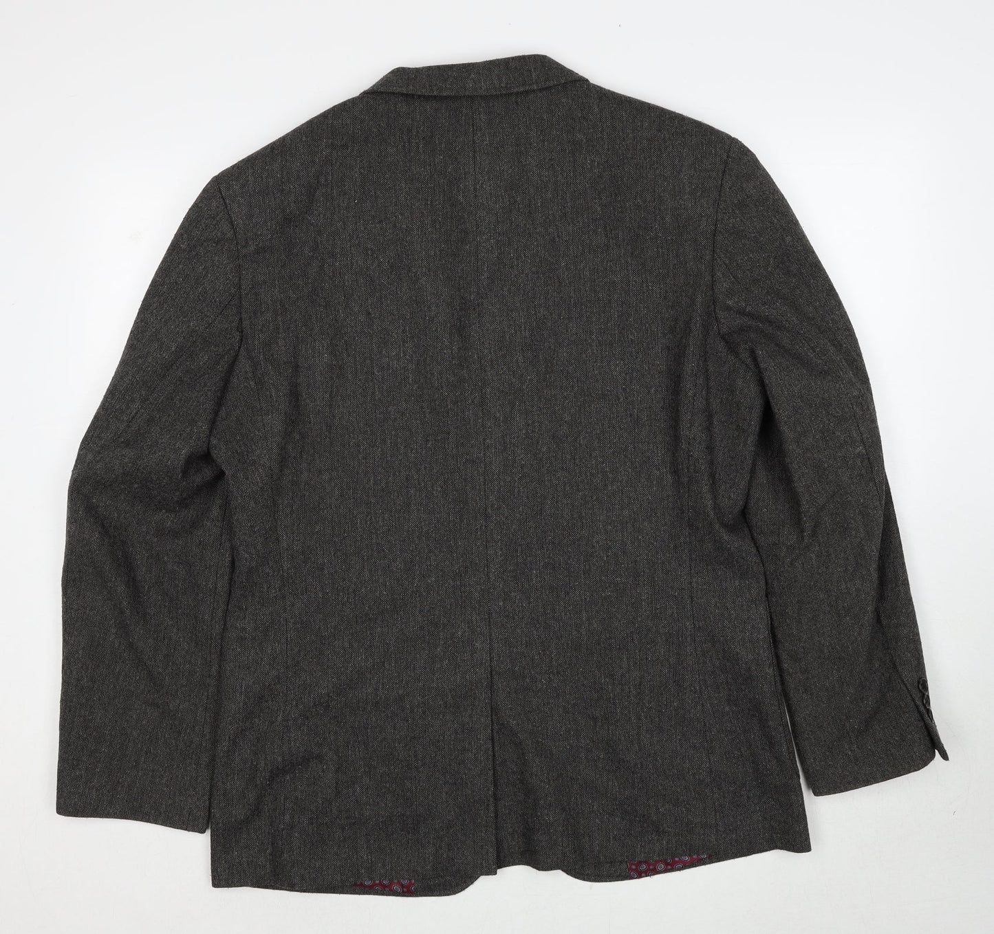Mens UK Size L Boston Crew Regular Grey Suit Jacket
