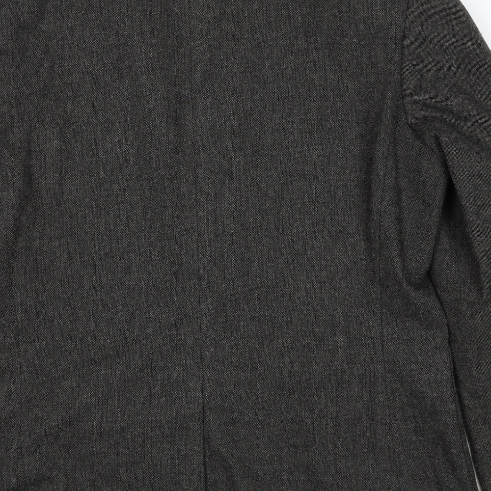 Mens UK Size L Boston Crew Regular Grey Suit Jacket