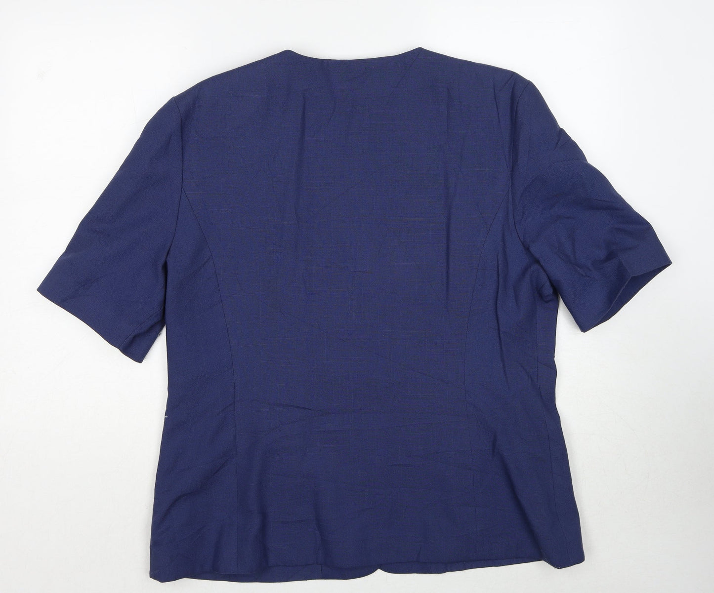 Nicholas Charlets Womens Blue Jacket Blazer Size 18 Button
