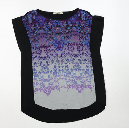 Womens UK Size S Oasis Multicoloured Basic Blouse