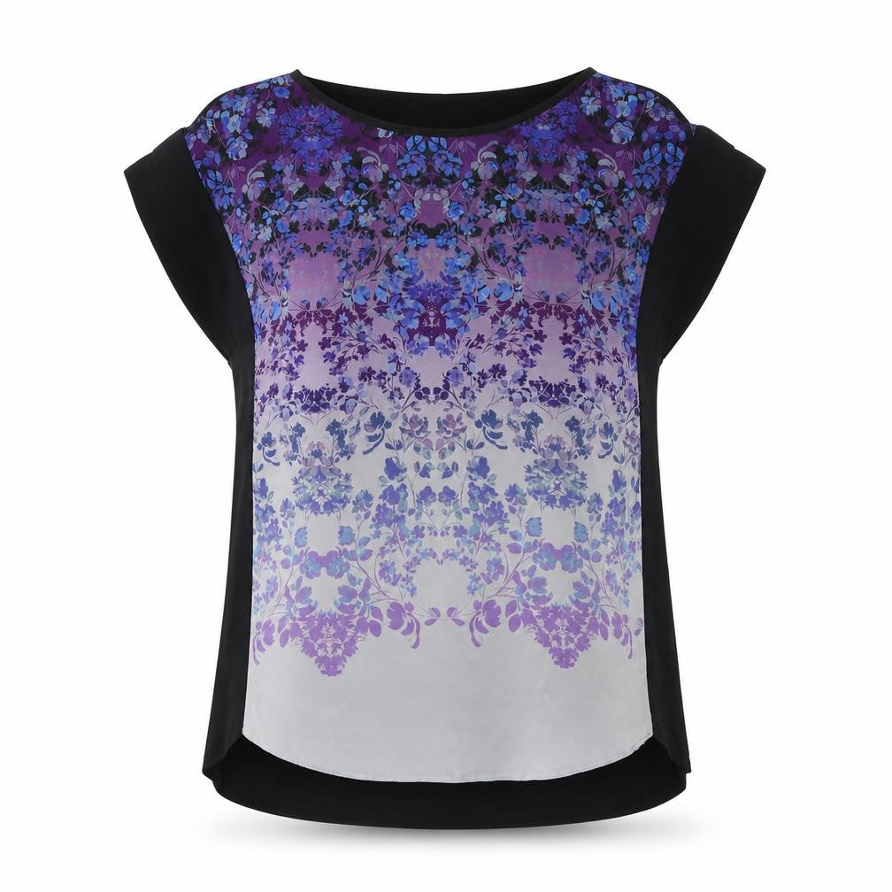 Womens UK Size S Oasis Multicoloured Basic Blouse