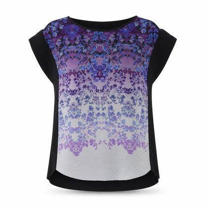 Womens UK Size S Oasis Multicoloured Basic Blouse