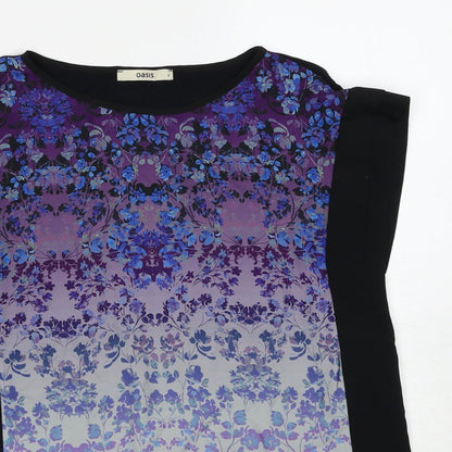Womens UK Size S Oasis Multicoloured Basic Blouse