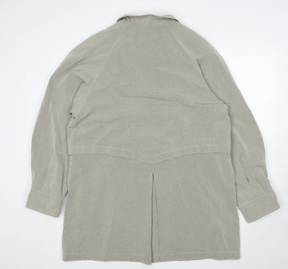 Debenhams Womens Beige Overcoat Coat Size 12 Button