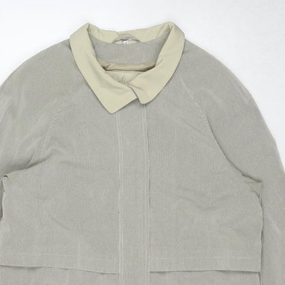 Debenhams Womens Beige Overcoat Coat Size 12 Button
