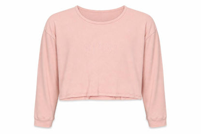 Minxi Womens Pink Cotton Pullover Sweatshirt Size 16 Pullover