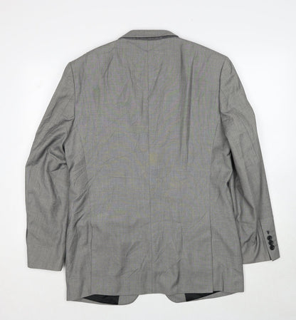 Mens UK Size 40 Burton Regular Grey Suit Jacket