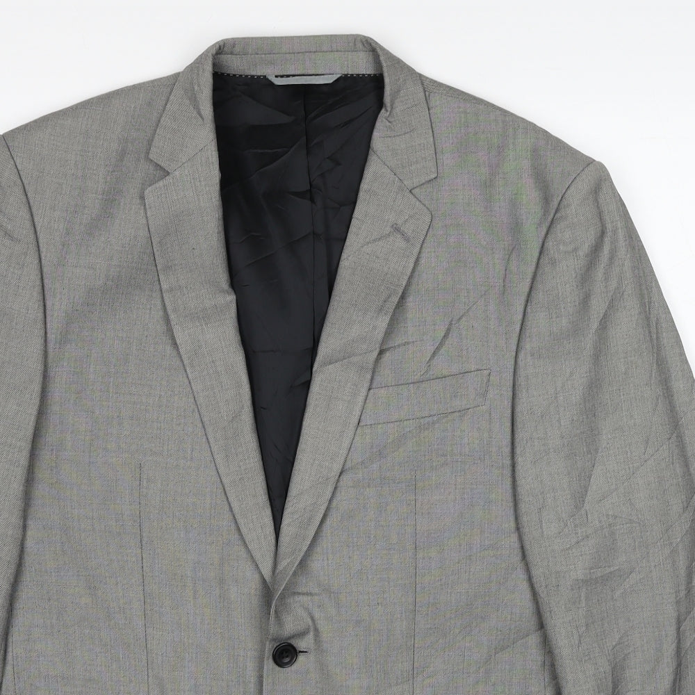 Mens UK Size 40 Burton Regular Grey Suit Jacket
