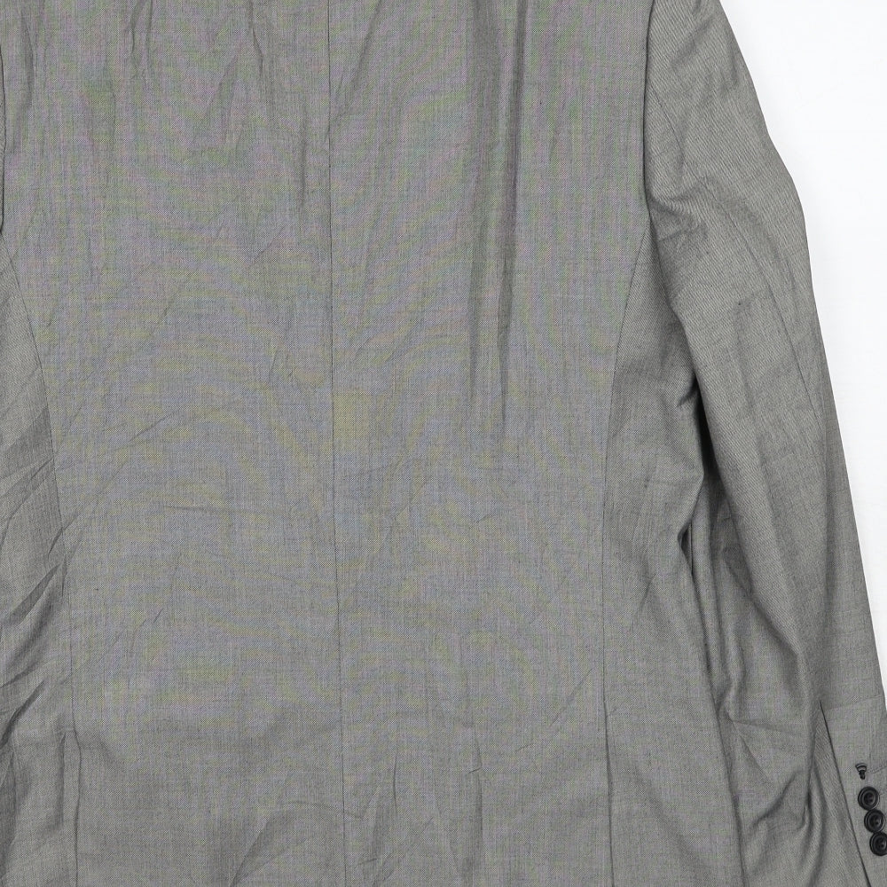 Mens UK Size 40 Burton Regular Grey Suit Jacket
