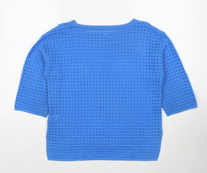 Womens UK Size 8 NEXT Blue Pullover Jumper