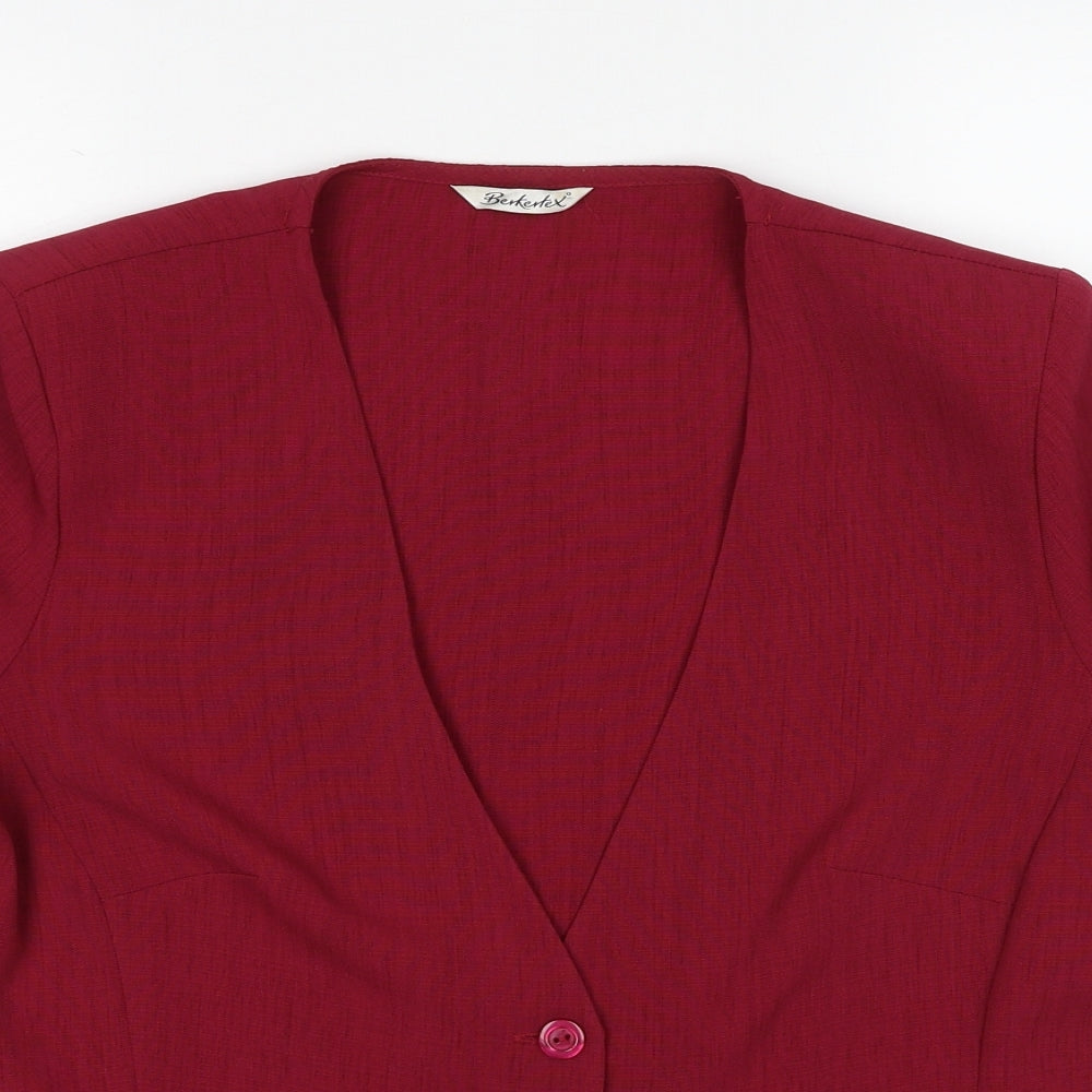 Womens UK Size 16 Berkertex Red Jacket