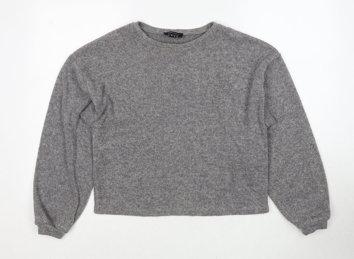 Womens UK Size S New Look Grey Pullover Jumper