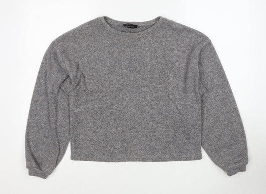 Womens UK Size S New Look Grey Pullover Jumper