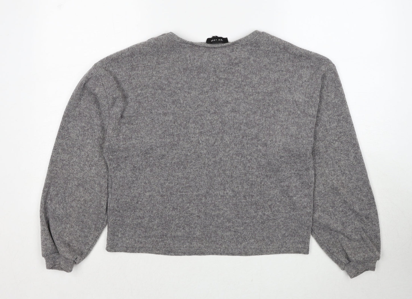 Womens UK Size S New Look Grey Pullover Jumper