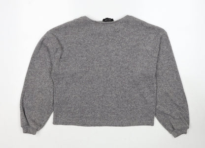 Womens UK Size S New Look Grey Pullover Jumper