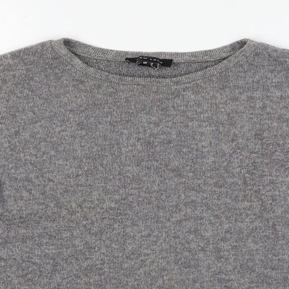 Womens UK Size S New Look Grey Pullover Jumper