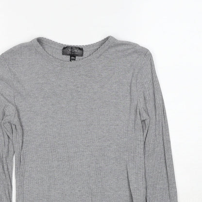 Womens UK Size 8 Topshop Grey Pullover Jumper