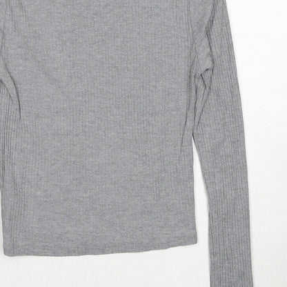 Womens UK Size 8 Topshop Grey Pullover Jumper