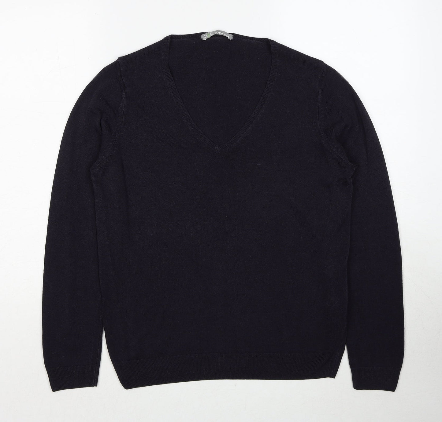 Womens UK Size 14 Marks and Spencer Blue Pullover Jumper