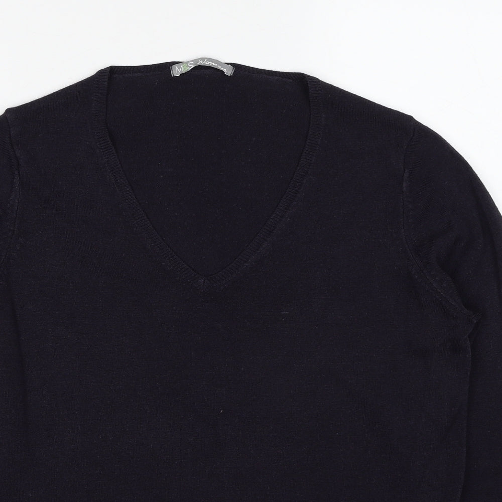 Womens UK Size 14 Marks and Spencer Blue Pullover Jumper