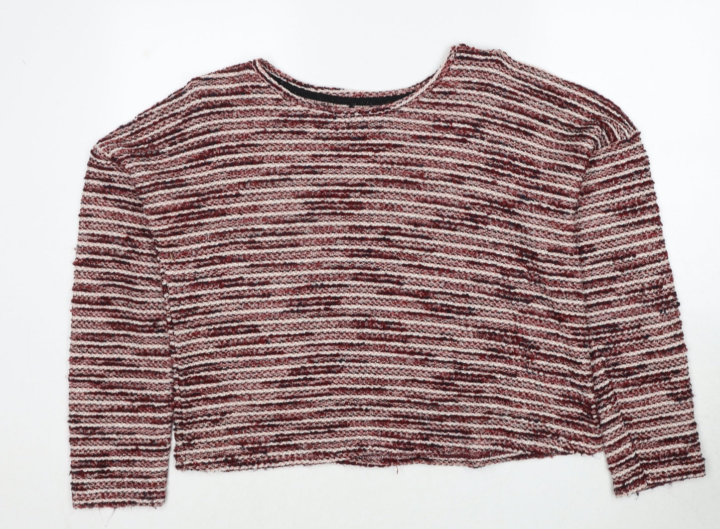 Womens UK Size L New Look Red Pullover Jumper