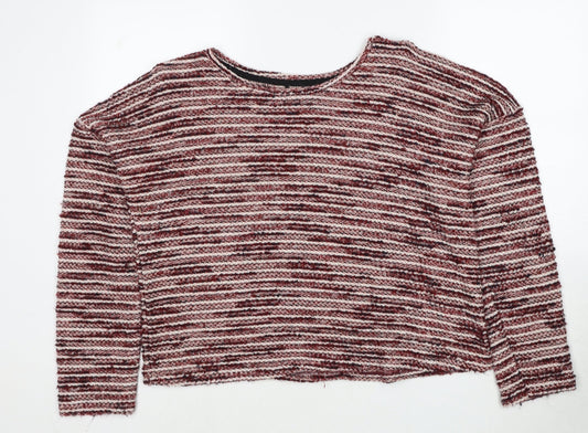 Womens UK Size L New Look Red Pullover Jumper