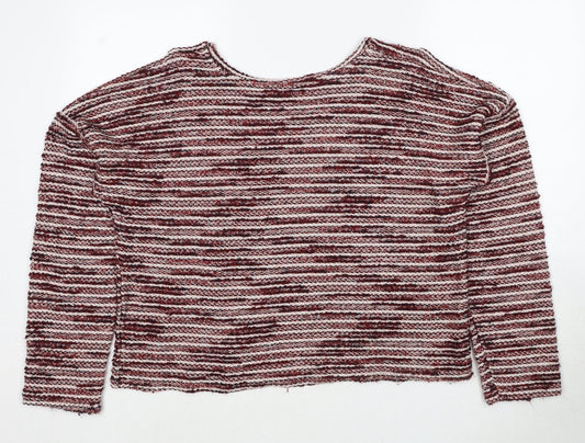 Womens UK Size L New Look Red Pullover Jumper
