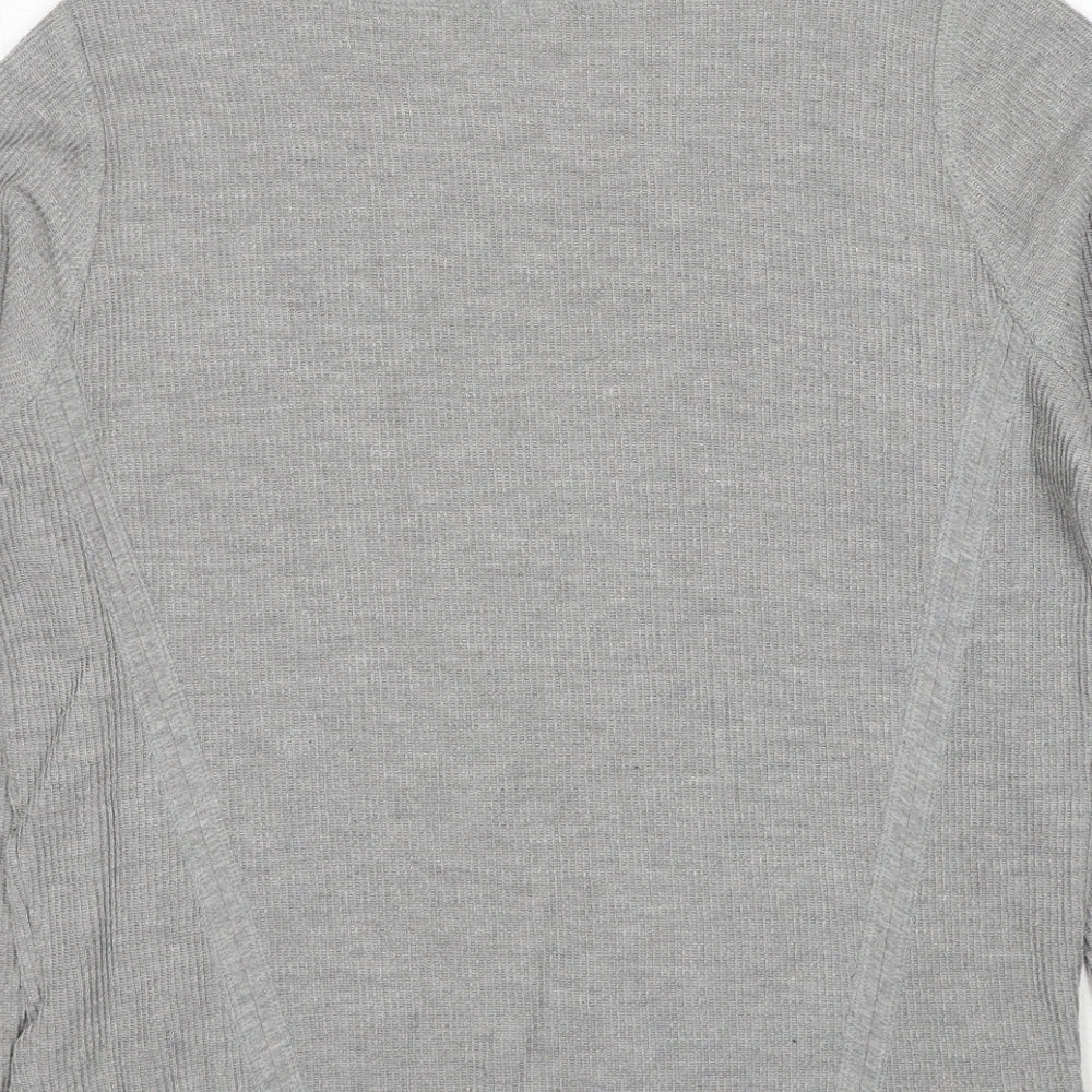 Zara Mens Grey Polyester Pullover Sweatshirt Size S