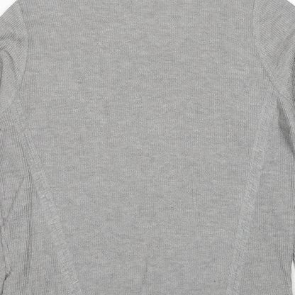 Zara Mens Grey Polyester Pullover Sweatshirt Size S