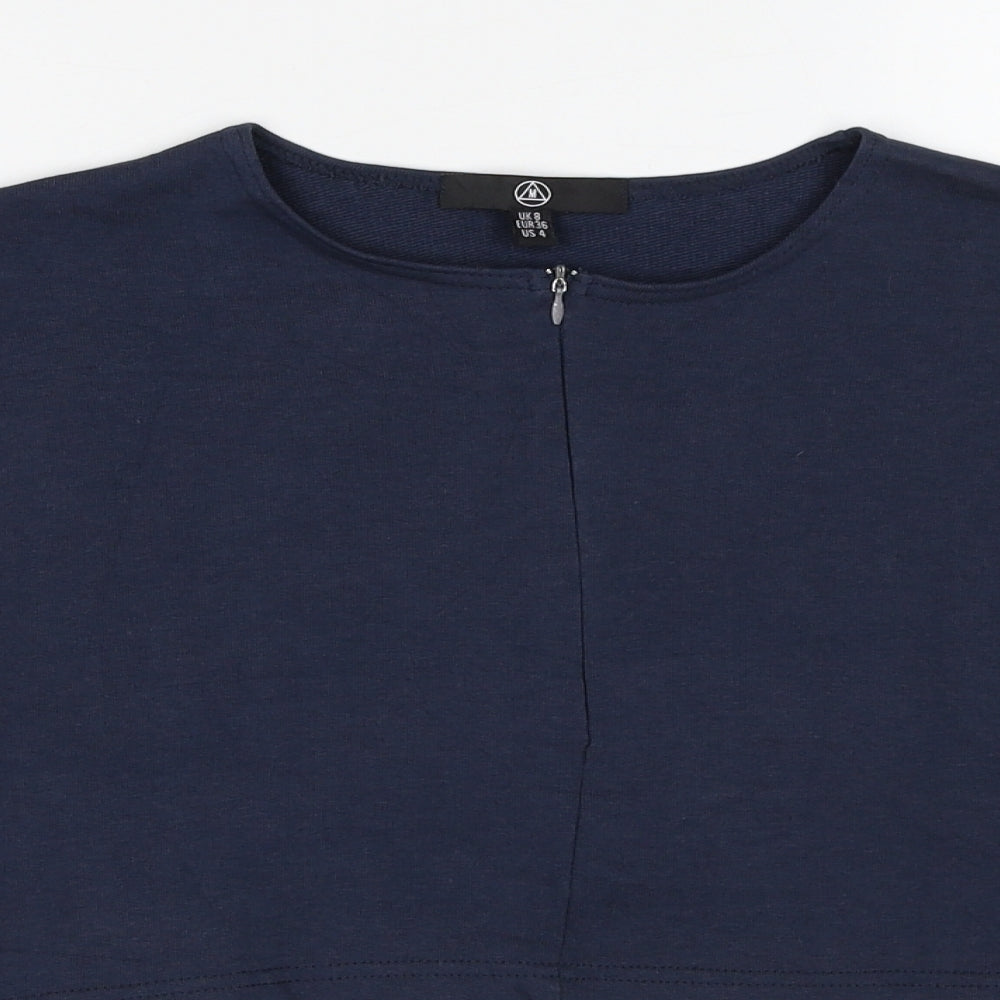 Womens UK Size 8 Missguided Blue Pullover Jumper
