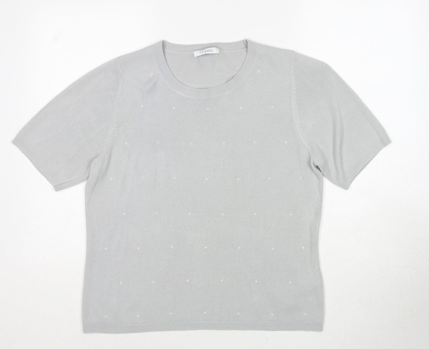 Womens UK Size 14 Marks and Spencer Grey Pullover Jumper
