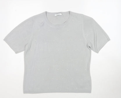 Womens UK Size 14 Marks and Spencer Grey Pullover Jumper
